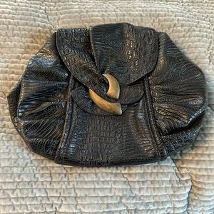 Black and gold clutch